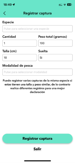 Registrar captura