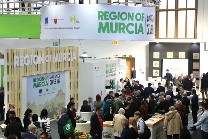 Espacio de la Región de Murcia en una de las ferias internacionales