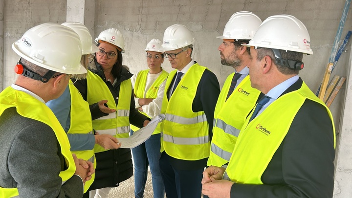 Visita del consejero de Salud a las obras del nuevo centro de salud de Abanilla