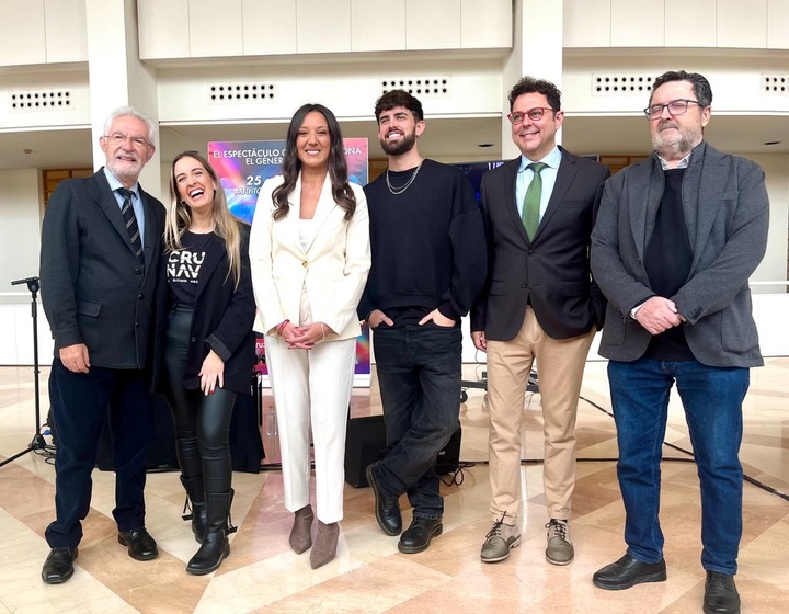 Un momento de la presentación del musical dedicado a Mecano que se representará en el Auditorio regional Víctor Villegas