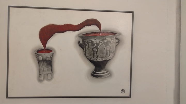 Una de las obras que se exponen en El Cigarralejo de Mula desde mañana.