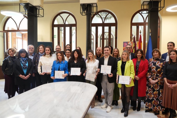 La consejera de Política Social, Familias e Igualdad, Conchita Ruiz, durante la entrega de galardones a los mejores trabajos en materia de igualdad y prevención de la violencia de género (1)