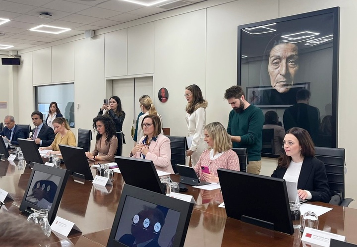 La consejera de Política Social, Familias e Igualdad, Conchita Ruiz, durante la Conferencia Sectorial de Inmigración celebrada hoy