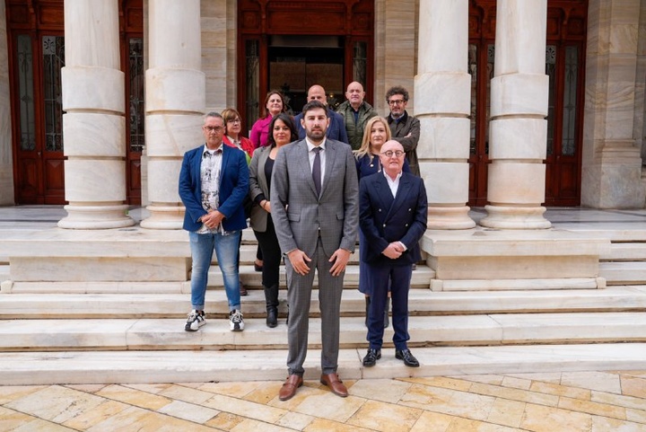 Reunión del vicepresidente y consejero de Interior, Emergencias y Ordenación del Territorio, José Ángel Antelo, con concejales del equipo de Gobierno del Ayuntamiento de Cartagena sobre seguridad.