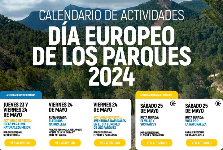 Imagen del artículo Los Espacios Naturales Protegidos de la Región se suman este fin de semana a las celebraciones del Día Europeo de los Parques