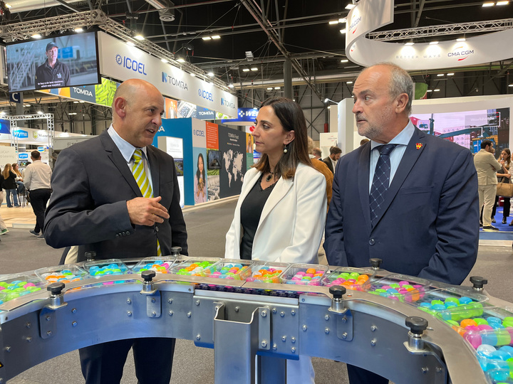 La consejera Sara Rubira, durante su presencia esta semana en la feria Fruit Attraction de Madrid.