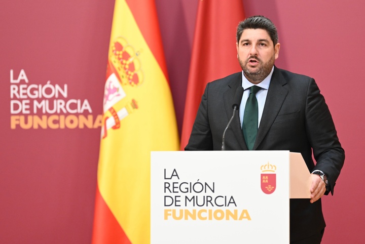 López Miras comparece en el Palacio de San Esteban para detallar algunas de las próximas medidas de su Ejecutivo (2)