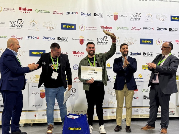 El 'Taco-pastel de cordero a la murciana', ganador en Lorca del III Campeonato de Tapas y Pinchos de la Región de Murcia