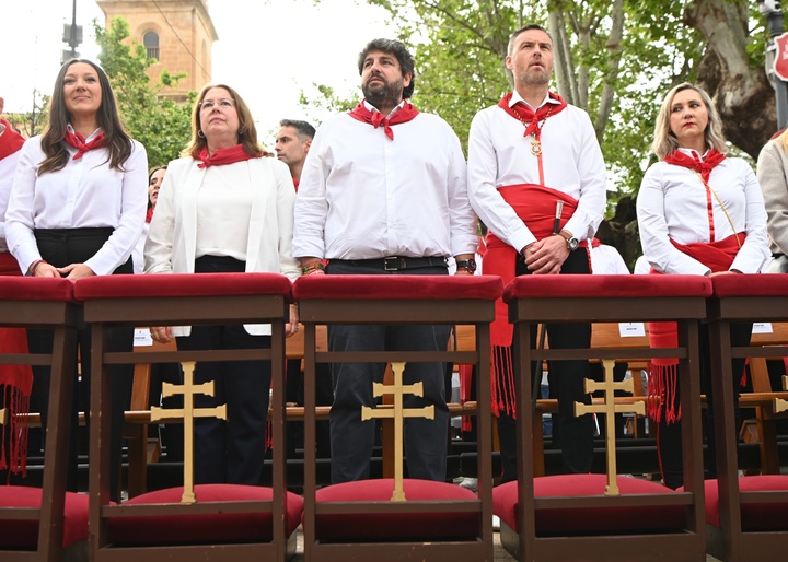 López Miras asiste a los actos con motivo de las fiestas de Caravaca de la Cruz