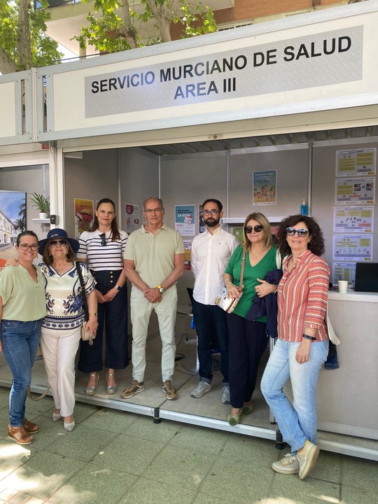 El Área de Salud de Lorca participa en la Feria de la Salud de la localidad para acercar la información sobre educación sanitaria a los ciudadanos