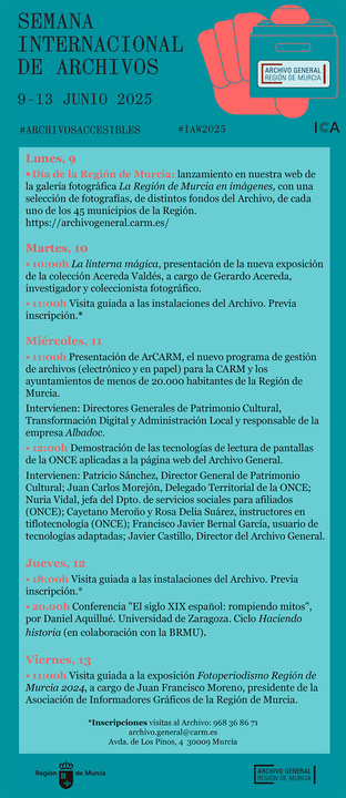 Imagen del artículo La Comunidad celebra la Semana Internacional de los Archivos con exposiciones, conferencias y visitas guiadas