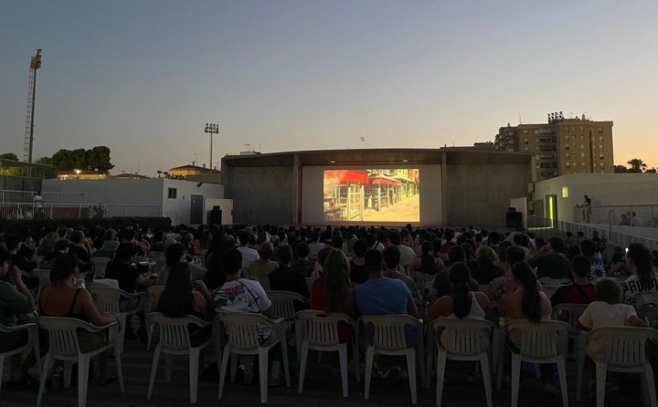 Imagen de la sesión del pasado jueves de 'Cine bajo las estrellas'