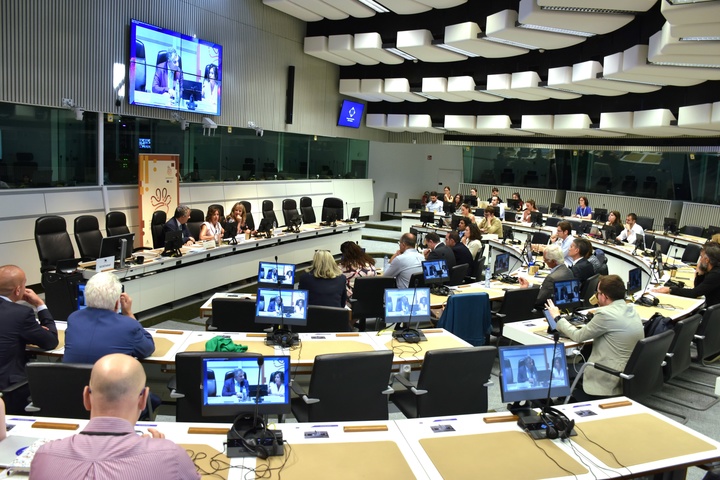 El consejero de Medio Ambiente, Universidades, Investigación y Mar Menor, Juan María Vázquez, durante su intervención en el Congreso Internacional 'Visión compartida, acción coordinada: conservación del lince en la Península Ibérica' (2).