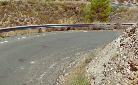 Imagen de la carretera regional RM-C15, que une Lorca con el Pantano de Puentes (2)