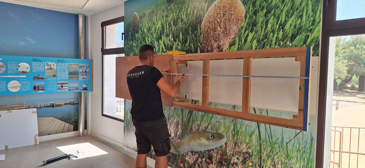 Trabajos de musealización en el Centro de Visitantes de Las Salinas (2)