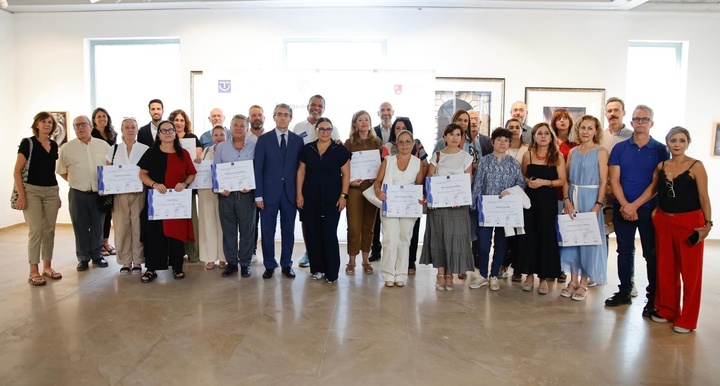 Los directores generales de Competitividad y Calidad Turísticas y de Patrimonio Cultural, con el concejal de Turismo y empresas y servicios turísticos