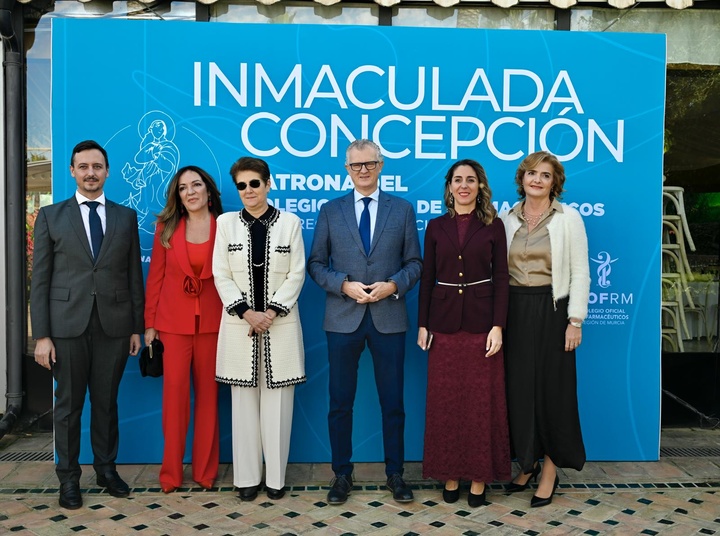 Salud apoya al Colegio de Farmacéuticos de la Región de Murcia en el día de su patrona