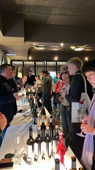 Imagen de la cata de vinos de las tres DOP de la Región de Murcia en Londres. 