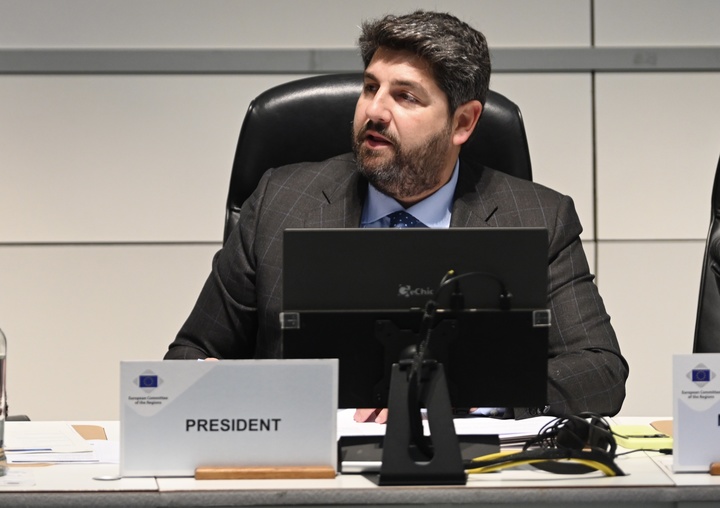 El presidente López Miras en el Grupo de Trabajo sobre Defensa del Comité Europeo de las Regiones