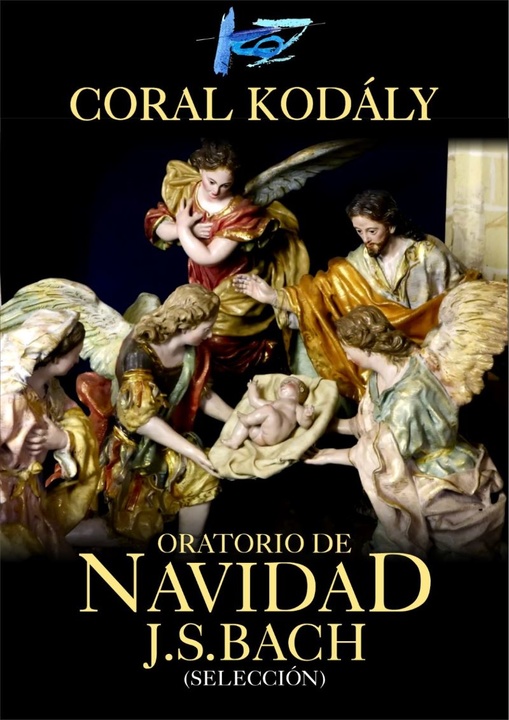 Cartel de la actuación de la Coral Kodály con una selección de 'Oratoria de Navidad'