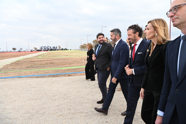 Acto de colocaci&oacute;n de la primera piedra del futuro centro de formaci&oacute;n de Fremm en Cartagena