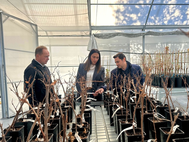 Im&aacute;genes de la consejera Sara Rubira durante una visita al laboratorio de bioseguridad instalado en el IMIDA&nbsp;