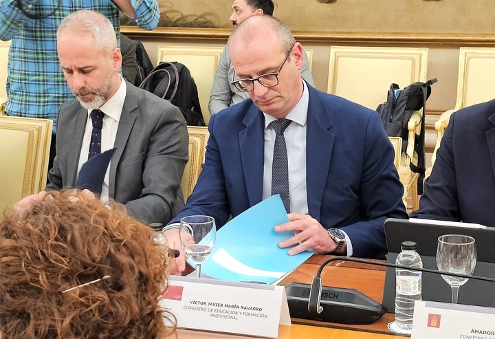 El consejero de Educaci&oacute;n y Formaci&oacute;n Profesional, V&iacute;ctor Mar&iacute;n, participa en la Conferencia Sectorial de Educaci&oacute;n (1)