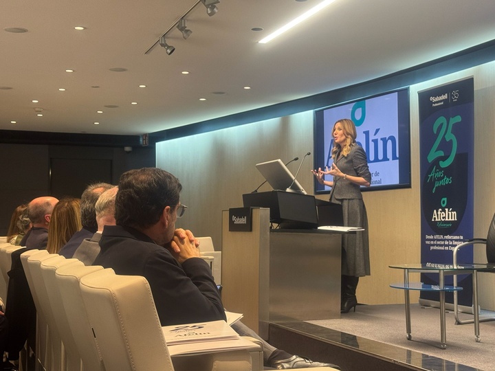 La consejera de Empresa, Empleo y Econom&iacute;a Social, Marisa L&oacute;pez Arag&oacute;n, durante su intervenci&oacute;n.