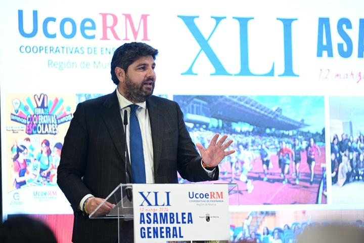 L&oacute;pez Miras defiende que las cooperativas de ense&ntilde;anza "representan la libertad de elecci&oacute;n de centro educativo"