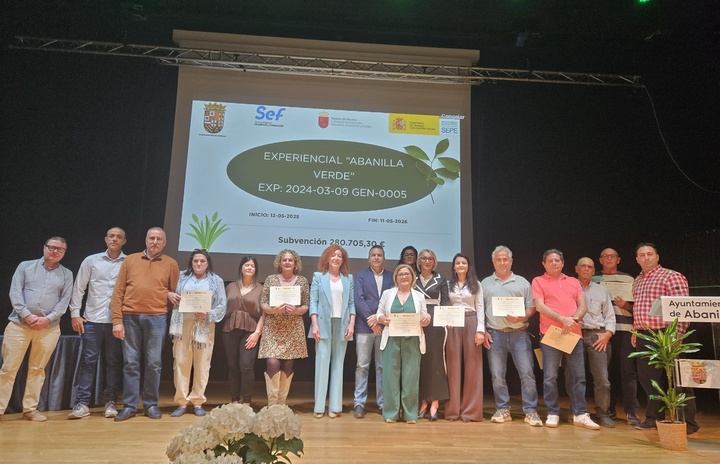 El SEF forma a desempleados de Abanilla en jardiner&iacute;a con un programa que combina empleo y cualificaci&oacute;n