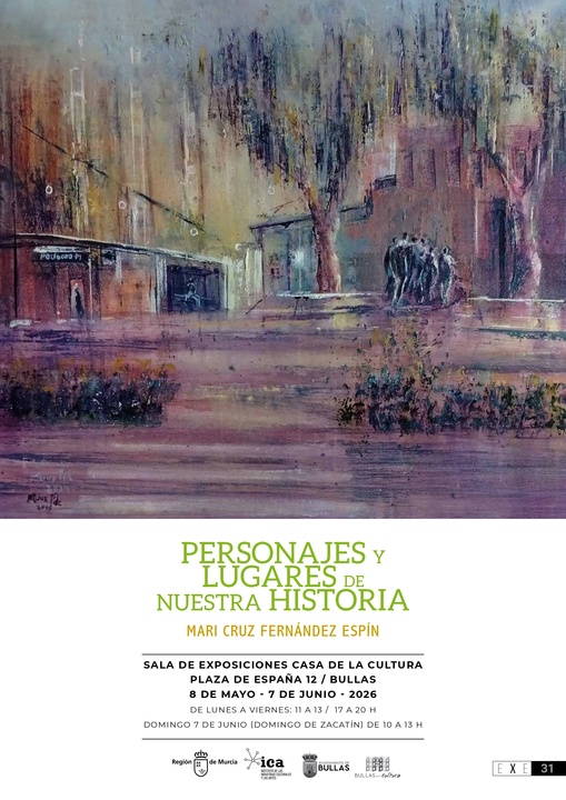 Cartel de la exposici&oacute;n Mari Cruz Fern&aacute;ndez en Bullas