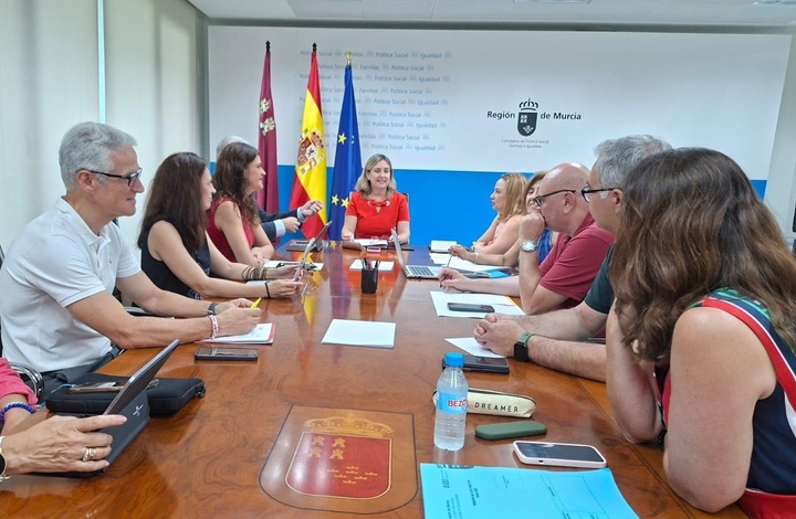 La consejera de Pol&iacute;tica Social, Familias e Igualdad, Conchita Ruiz, durante la celebraci&oacute;n del Consejo de Administraci&oacute;n del IMAS