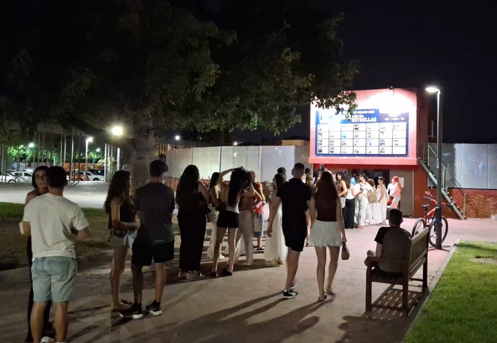 Imagen de la entrada a una de las sesiones de 'Cine bajo las estrellas'