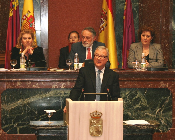 Comparecencia del presidente en la Asamblea Regional (foto de archivo)