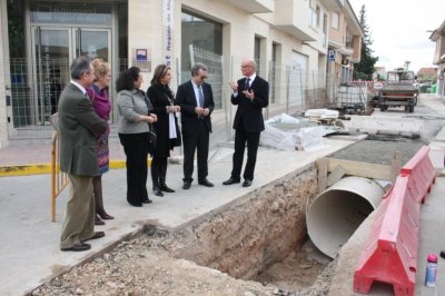 Visita del consejero Antonio Cerdá a Las Torres de Cotillas para ver obras de colectores