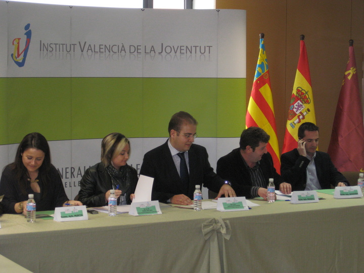 Reunión de los responsables de Juventud de la Región de Murcia y Valencia