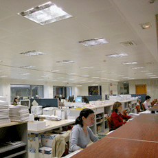 Foto interior de la Oficina de Atención al Contribuyente