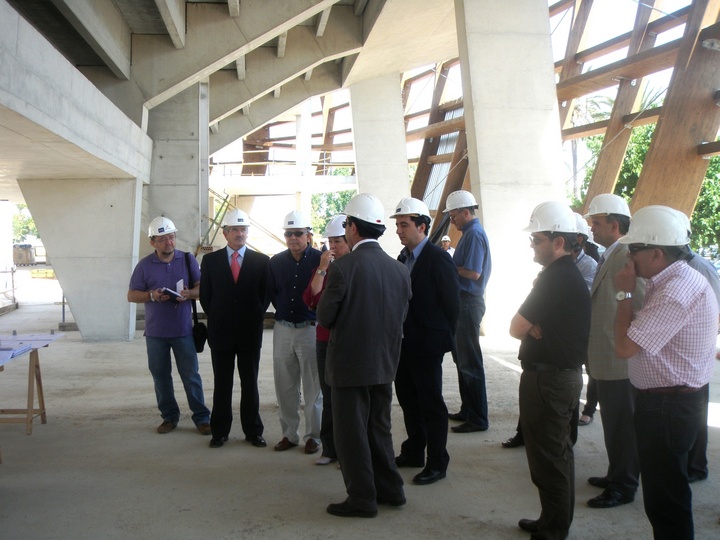 Visita al futuro Palacio de Deportes de Cartagena