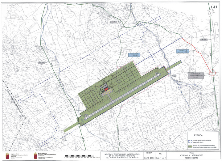 PLANO A1.1     Acceso al Aeropuerto. Acceso Norte