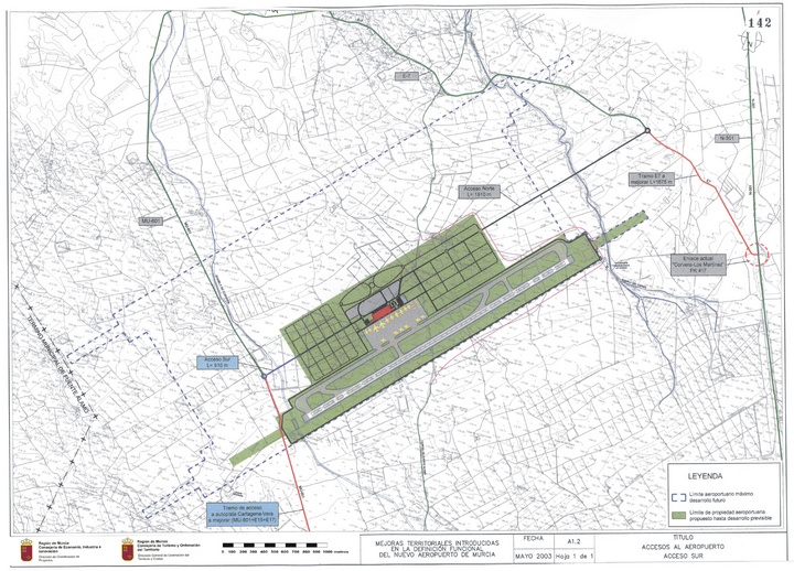 PLANO A1.2     Accesos al Aeropuerto. Acceso Sur