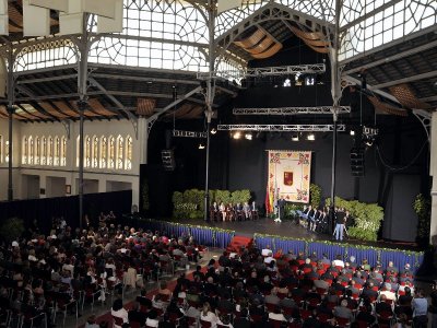 Imagen general del Antiguo Mercado Público de La Unión donde tuvo lugar el acto institucional con motivo del Día de la Región de Murcia