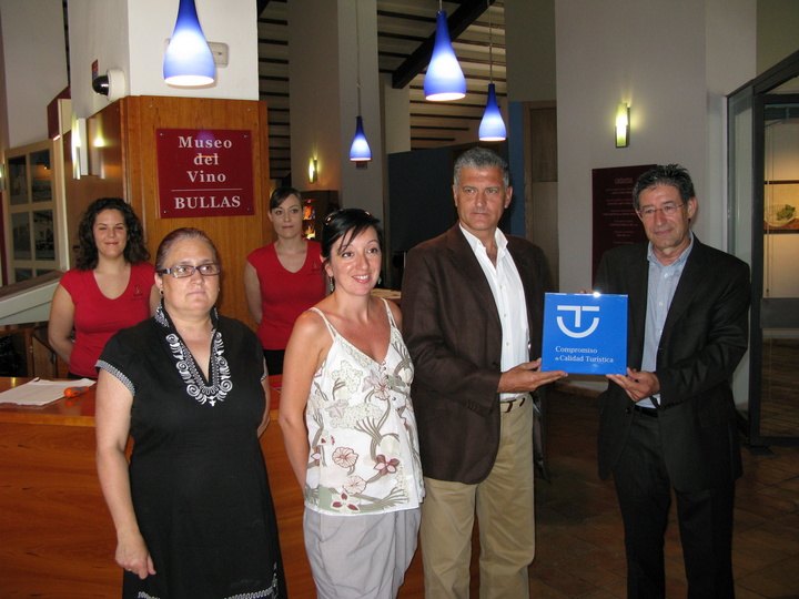 Turismo reconoce la calidad del Museo del Vino de Bullas