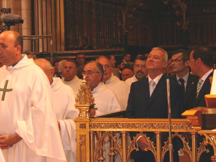Valcárcel en la toma de posesión del nuevo obispo de la Diócesis de Cartagena