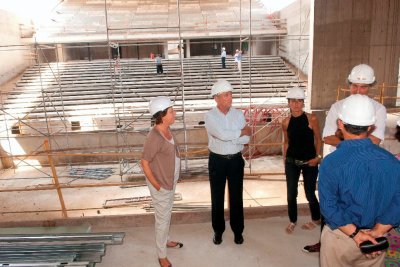 Valcárcel visita las obras del Auditorio y Palacio de Congresos Municipal de Cartagena