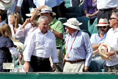 El presidente asistió a las semifinales de la Copa Davis