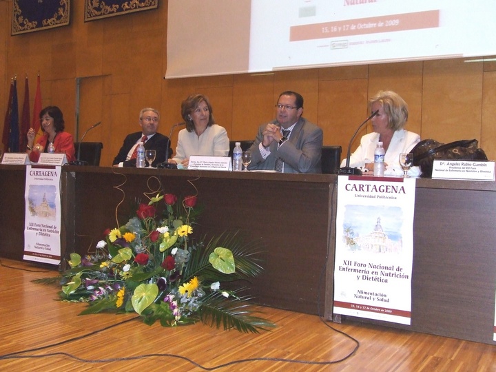 Inauguración del XII Foro Nacional de Enfermería en Nutrición y Dietética