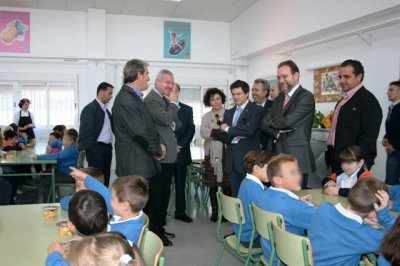 Valcárcel visita el Colegio Juan Navarro de La Hoya (Lorca)