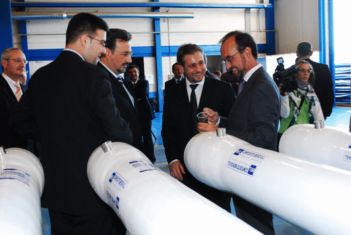 Marín visita las instalaciones de Bel Composite en el Parque Tecnológico de Fuente Álamo