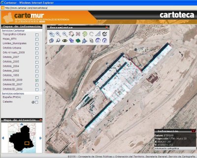 Vista aérea en tres dimensiones del futuro Aeropuerto Internacional de la Región de Murcia, el pasado mes de octubre