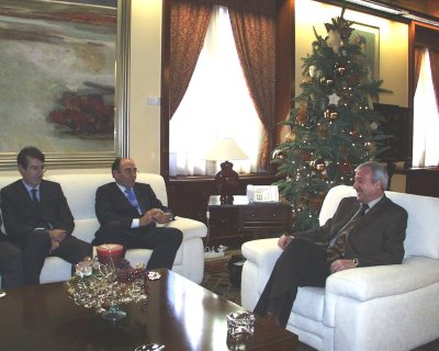 El presidente de la Comunidad, Ramón Luis Valcárcel, recibe al vicepresidente de Iberdrola